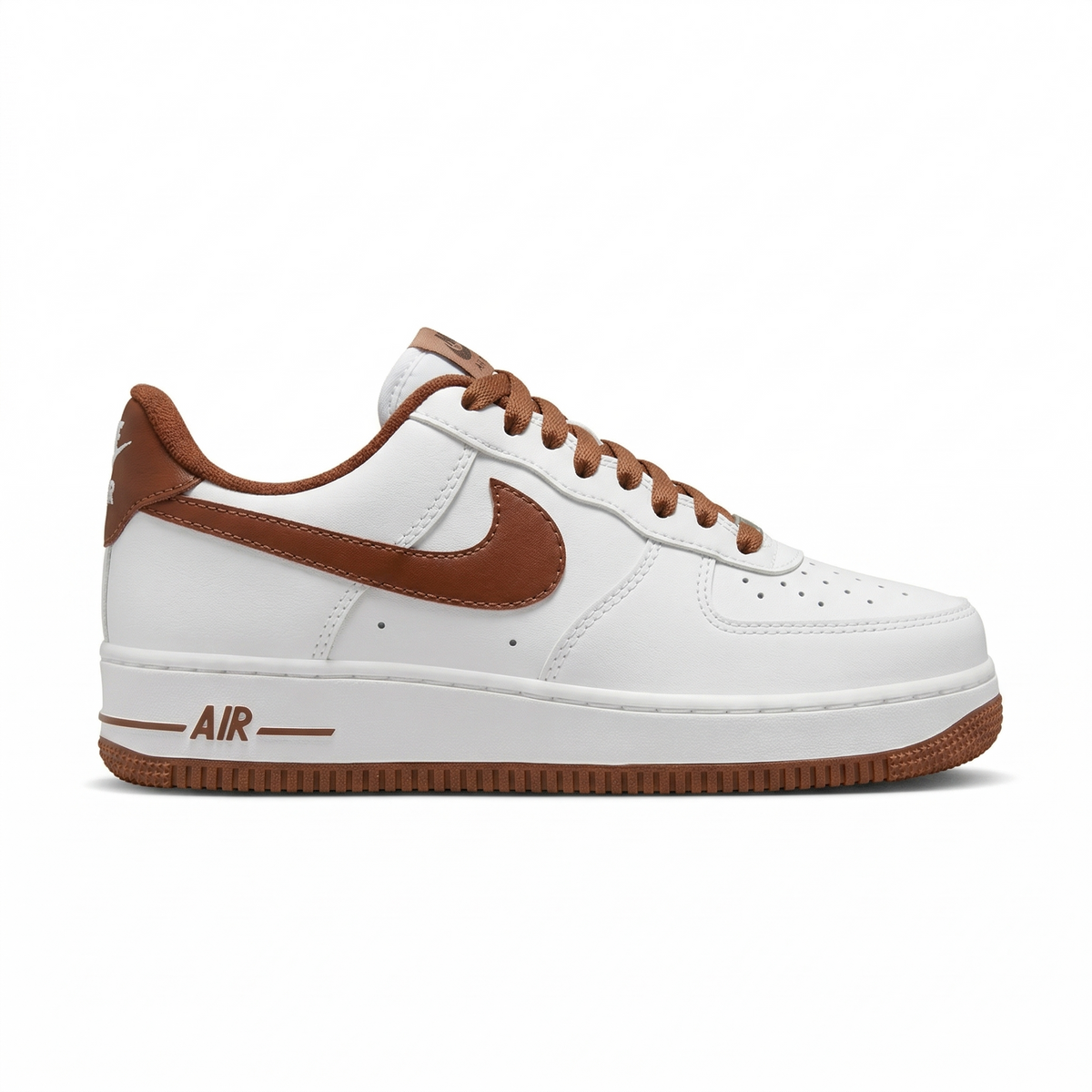 Tênis Unissex Nike Air force 1 Branco Caramelo Premium