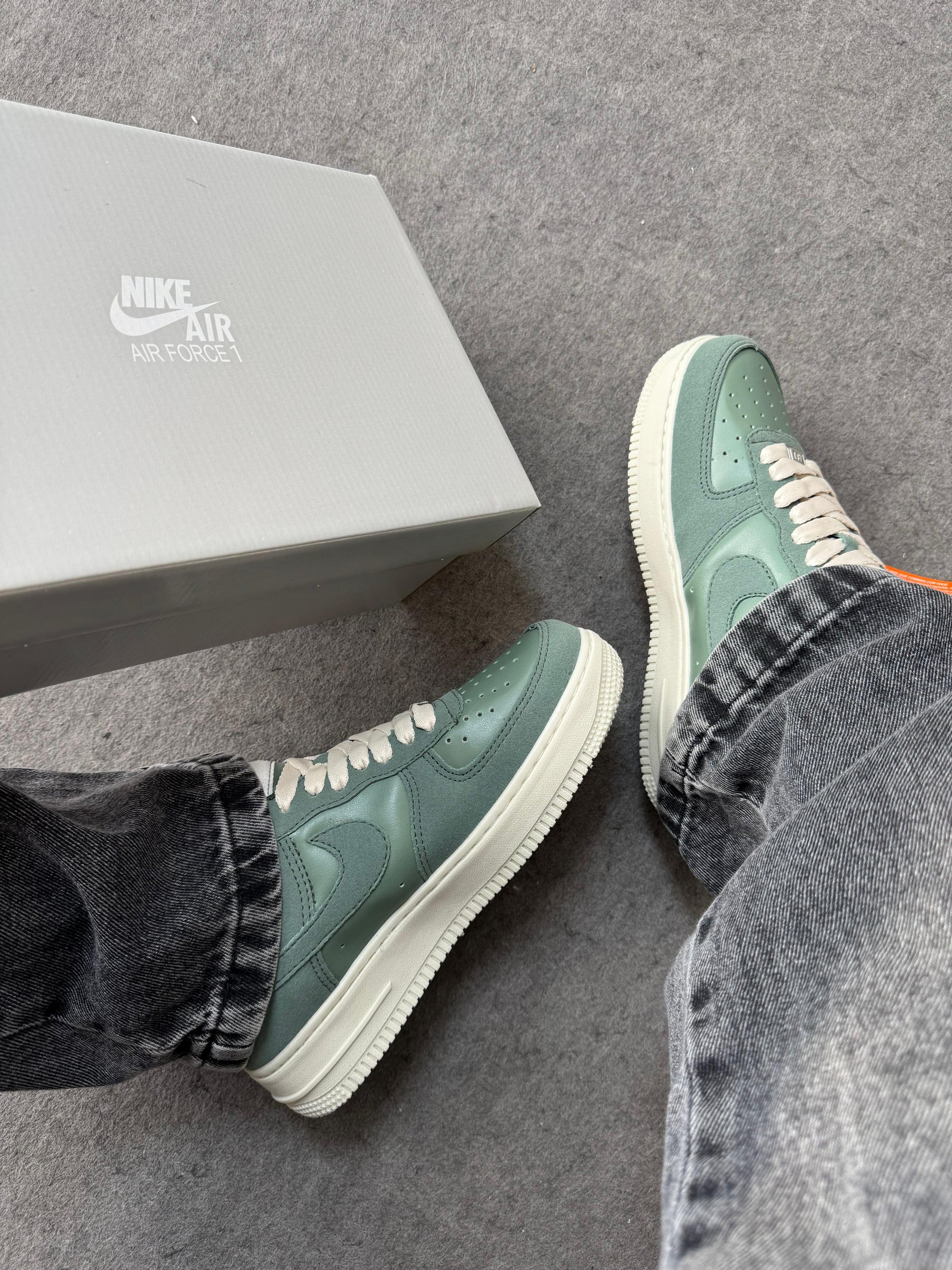 Tênis Masculino Nike Air force 1 Camurça Verde Oliva Premium