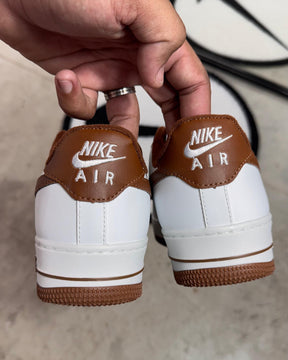 Tênis Unissex Nike Air force 1 Branco Caramelo Premium